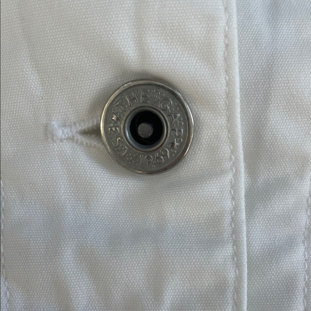 Gap Women's White Denim Jacket size M - Picture 2 of 5